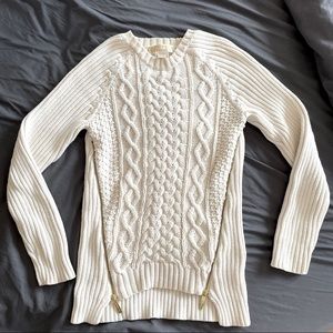 Michael Kors White Cotton Sweater